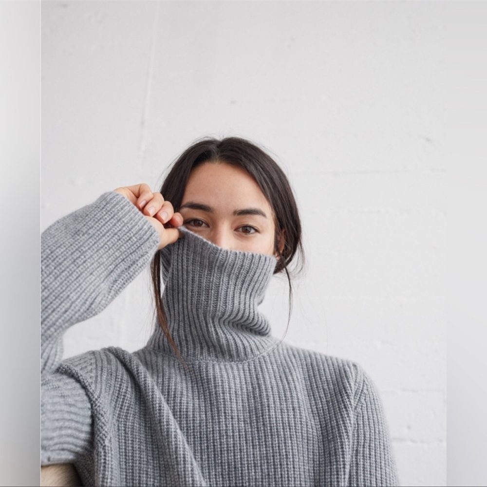 Jenni Kayne Cashmere Turtleneck Pullover Sweater
Heather Grey Size Small - Picture 1 of 9